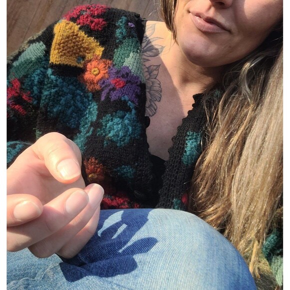 Signatures by Northern Isles Womens Vintage Wool Cardigan Sweater Size Large - Picture 5 of 5